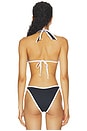 view 3 of 5 Lolo Contrast Halter Bikini Top in Essential Black
