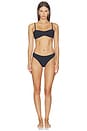view 4 of 5 Rose Classic Bikini Bottom in Brave Black