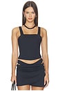 view 2 of 5 Lynn Tankini Top in Brave Black