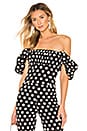 view 1 of 4 Monica Top in Black Dot