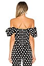 view 3 of 4 Monica Top in Black Dot
