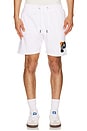 view 1 of 5 Brushed Fleece Short in White