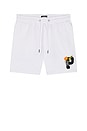 view 4 of 5 Brushed Fleece Short in White