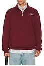 view 2 of 5 Fleece Quarter Zip Pullover in Burgundy