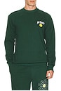 view 2 of 5 Fleece Crew Neck Sweatshirt in Green