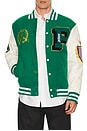 view 2 of 5 Sports Varsity Jacket in Green