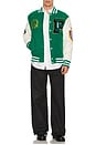 view 3 of 5 Sports Varsity Jacket in Green