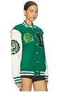 view 2 of 5 Sports Varsity Jacket in Green