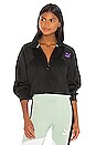 view 1 of 4 TFS Cropped Half Zip Sweatshirt in Puma Black Multi