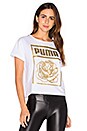 view 1 of 4 x CAREAUX Logo Tee in Puma White