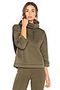 view 1 of 4 Funnel Neck Hoodie in Olive Night