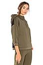 view 2 of 4 Funnel Neck Hoodie in Olive Night