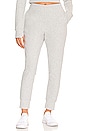 view 1 of 4 Exhale High Waist Rib Jogger in Light Gray Heather