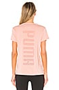view 3 of 4 Slouchy Mesh Tee in Peach Beige