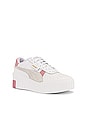 view 2 of 6 Cali Wedge Mix Sneaker in Puma White & Foxglove