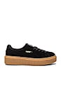 view 1 of 6 x Rihanna Anniversary Creepers in Black & Oatmeal