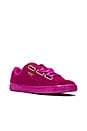 view 2 of 6 Suede Heart Satin Sneaker in Ultra Magenta