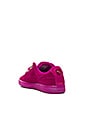 view 3 of 6 Suede Heart Satin Sneaker in Ultra Magenta