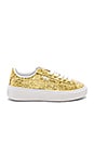 view 1 of 6 Basket Platform Glitter Sneaker in Gold