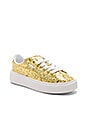 view 2 of 6 Basket Platform Glitter Sneaker in Gold