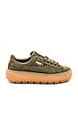 view 1 of 6 Suede Platform Rugged Sneaker in Olive Night