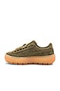 view 5 of 6 Suede Platform Rugged Sneaker in Olive Night