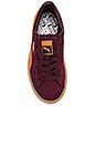 view 4 of 6 Suede Platform Trace Block Sneaker in Winetasting & Flame