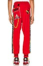 view 5 of 6 x Jahnkoy Pants in High Risk Red