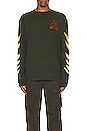 view 4 of 4 Gremlins Long Sleeve Tee in GREEN