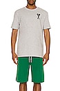 view 3 of 3 AMI Graphic Tee in Light Gray Heather