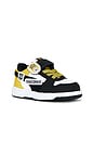 view 2 of 6 Toddler Rebound Slam Lo Transformers Sneaker in Puma White, Puma Black, & Bright Mango Yellow