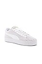 view 2 of 6 x Daily Paper Platform Knit Splat in Puma White & Puma White