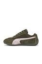 view 5 of 6 Speedcat Premium Sneaker in Dark Olive & Matte Silver