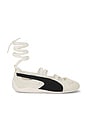 view 1 of 7 X Ros&eacute; Speedcat Ballet Flat in Warm White, Puma Black & Frosty Pink