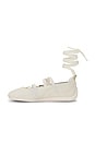 view 5 of 7 X Ros&eacute; Speedcat Ballet Flat in Warm White, Puma Black & Frosty Pink
