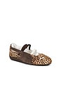 view 2 of 6 Speedcat Wild Ballet Flat in Chocolate & Warm White