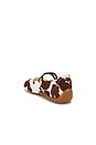 view 3 of 6 Speedcat Cow Ballet Flat in Chocolate Brown & Warm White