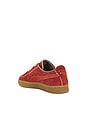view 3 of 7 X Danielle Cathari Suede Fuzzy Sneaker in Mars Red