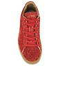view 4 of 7 X Danielle Cathari Suede Fuzzy Sneaker in Mars Red