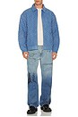 view 3 of 5 CHAQUETA DENIM CUT THROUGH in Blue