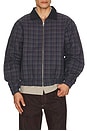 view 1 of 6 Plaid Bomber Jacket in Blue
