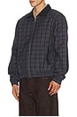 view 2 of 6 Plaid Bomber Jacket in Blue