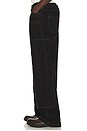 view 2 of 5 PANTALON CHARPENTIER DISTRESSED PATCH in Black