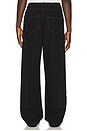 view 3 of 5 PANTALON CHARPENTIER DISTRESSED PATCH in Black
