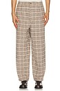 view 1 of 6 Check Trousers in Beige