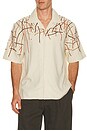 view 1 of 5 CAMISETA LINO ROOTED EMBROIDERY in Beige