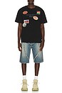 view 3 of 4 Luggage Tag Pas Tee in Black