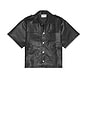 view 5 of 4 Leather Shirt in Black