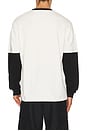 view 2 of 4 Long Sleeve Tee in Black & Vintage White