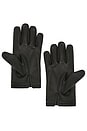 view 2 of 2 Braided Leather Gloves in Black